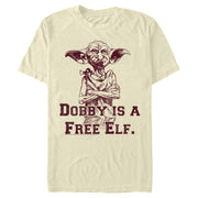 Men's Harry Potter Dobby is a Free Elf  Adult T-Shirt