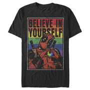 Men's Marvel Deadpool Believe in Yourself  Adult T-Shirt