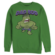 Men's Marvel Dad Bod Cartoon Hulk  Adult Sweatshirt