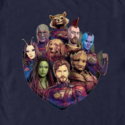 Men's Guardians of the Galaxy Vol. 3 Group Badge  Adult T-Shirt