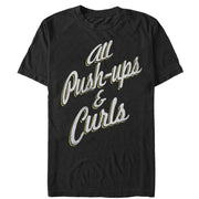 Women's CHIN UP Push-ups and Curls  Adult Boyfriend Tee