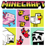 Men's Minecraft Animal Mobs Boxes  Adult T-Shirt