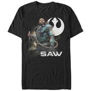 Men's Star Wars Rogue One Saw Gerrera Pose  Adult T-Shirt