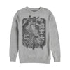 Men's Voltron: Defender of the Universe Vintage Kanji Character Frame  Adult Sweatshirt