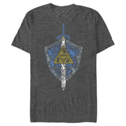 Men's Nintendo Legend of Zelda Hidden Pattern  Adult T-Shirt