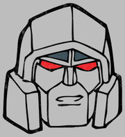 Men's Transformers Megatron Face Outline  Adult T-Shirt