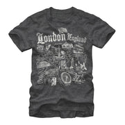 Men's Lost Gods Map of London  Adult T-Shirt