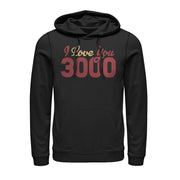 Men's Marvel Iron Man Love 3000 Script  Adult Pull Over Hoodie