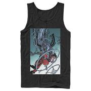 Men's Superman Robotic Fall  Adult Tank Top