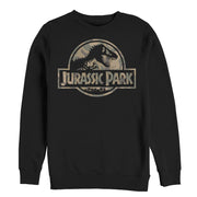 Men's Jurassic Park Camo Logo  Adult Sweatshirt