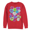 Men's Marvel Valentine's Day Candy Heart Heroes  Adult Sweatshirt