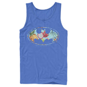 Men's Batman Tropical Logo  Adult Tank Top