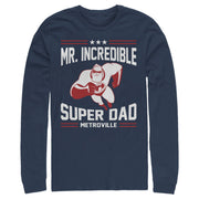 Men's The Incredibles Mr. Incredible Super Dad  Adult Long Sleeve Shirt