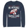 Men's The Incredibles Mr. Incredible Super Dad  Adult Long Sleeve Shirt