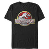 Men's Jurassic Park Chrome Logo  Adult T-Shirt