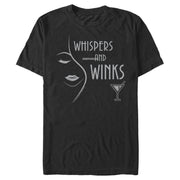 Men's Dead to Me Whispers and Winks Glass Logo  Adult T-Shirt