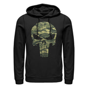 Men's Marvel Punisher Camo Skull Symbol  Adult Pull Over Hoodie