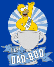 Men's The Simpsons Father's Day Homer Simpson Best Dad-Bod  Adult T-Shirt