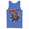 Men's Superman Only One Hero Rip  Adult Tank Top