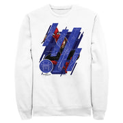 Men's Marvel Spider-Man: No Way Home Suit Blueprint Panels  Adult Sweatshirt