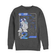 Men's Star Wars The Last Jedi R2-D2 Schematics  Adult Sweatshirt