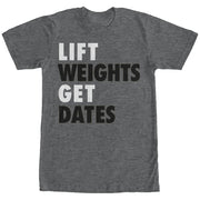 Men's CHIN UP Lift Weights Get Dates  Adult T-Shirt