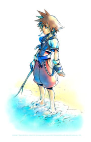 Men's Kingdom Hearts 1 Hero by the Shore  Adult T-Shirt