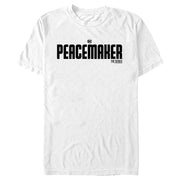 Men's Peacemaker Black Classic Logo  Adult T-Shirt