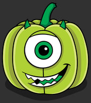 Men's Monsters Inc Halloween Pumpkin Mike  Adult T-Shirt