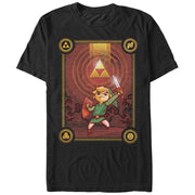 Men's Nintendo Legend of Zelda Link Triforce  Adult T-Shirt