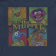 Men's The Muppets Character Panels  Adult Long Sleeve Shirt