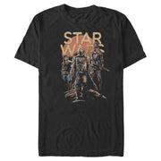 Men's Star Wars: The Mandalorian Character Entourage  Adult T-Shirt