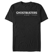 Men's Ghostbusters White Logo  Adult T-Shirt