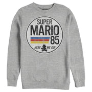 Men's Nintendo Super Mario Retro Rainbow Ring  Adult Sweatshirt