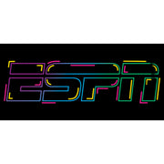 Men's ESPN Neon Outline Logo  Adult T-Shirt