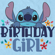 Men's Lilo & Stitch Birthday Girl Stitch  Adult T-Shirt