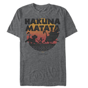 Men's Lion King Hakuna Matata Sunset Circle  Adult T-Shirt