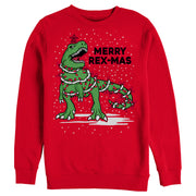 Men's Lost Gods Merry Rex-Mas  Adult Sweatshirt