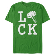 Men's Marvel St. Patrick's Day Thor's Hammer Is Lucky  Adult T-Shirt