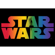 Men's Star Wars Pride Rainbow Classic Logo  Adult T-Shirt