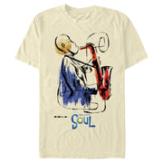 Men's Soul Watercolor Saxophonist  Adult T-Shirt