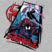 Men's Marvel Spider-Man: Across the Spider-Verse Characters Logo  Adult T-Shirt