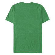 Men's Star Wars: The Mandalorian St. Patrick's Day Grogu Luck is Strong with this One Distressed  Adult T-Shirt