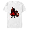 Men's The Batman Red Batcycle  Adult T-Shirt