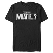 Men's Marvel What If�? Bold Logo  Adult T-Shirt