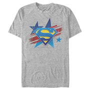 Men's Superman Logo Patriotic  Adult T-Shirt