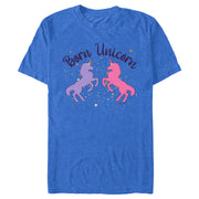 Men's Afro Unicorn Purple & Pink Unicorns  Adult T-Shirt