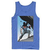 Men's Superman Strongest Hero Pose  Adult Tank Top