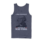 Men's Lost Gods Fourth of July  President Before Cool  Adult Tank Top