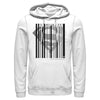 Men's Superman Logo Hero Barcode  Adult Pull Over Hoodie